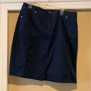 Laura Scott Casual 5 pocket Navy Blue Skirt 16